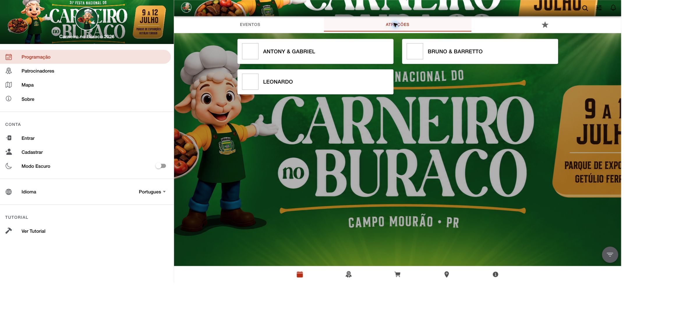Resultado da imagem de fundo no aplicativo Sabine Carneiro no Buraco